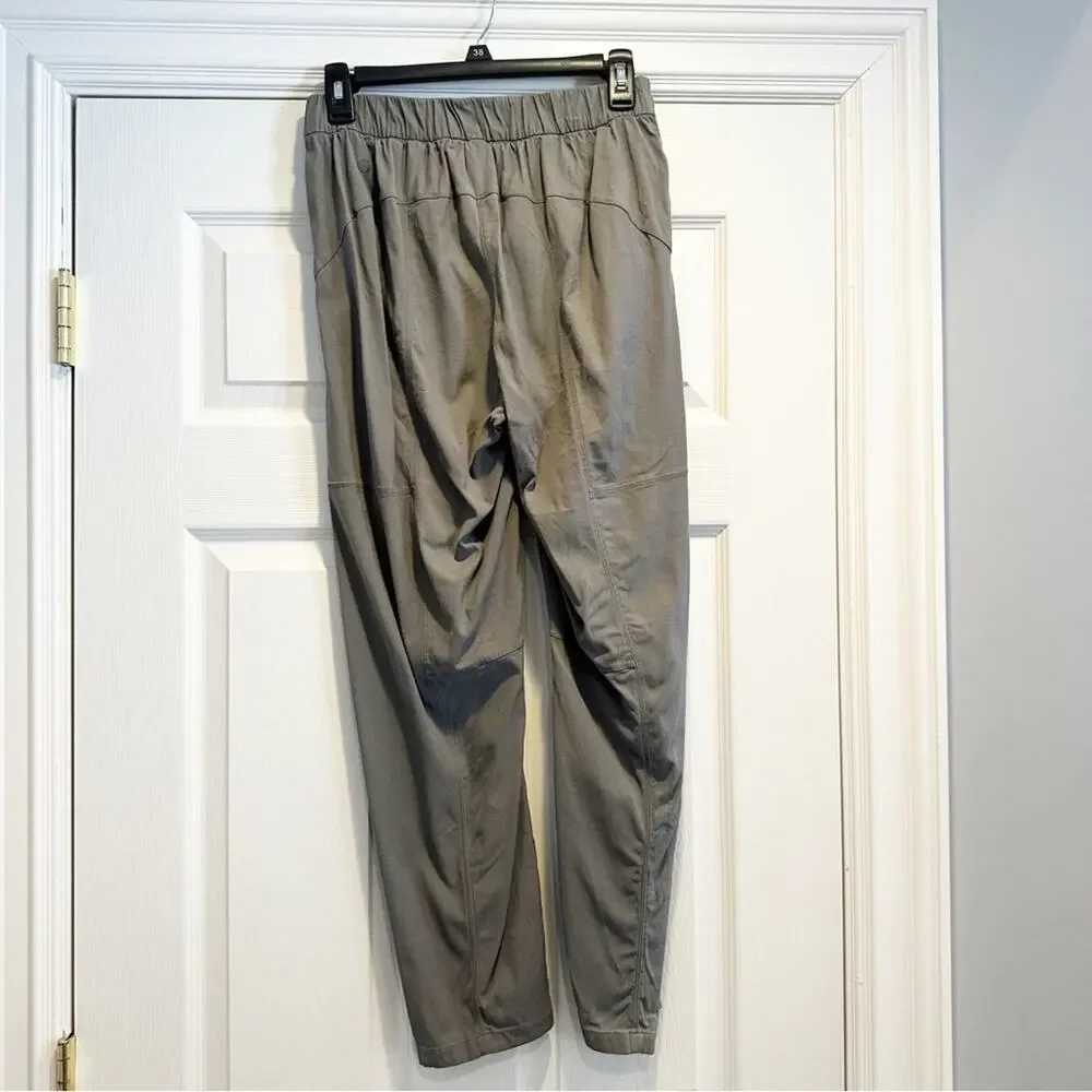 Lululemon Dynamic Days Gray Sage Cupro Modal Athleisure Trouser Pants size 6